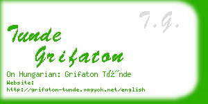 tunde grifaton business card